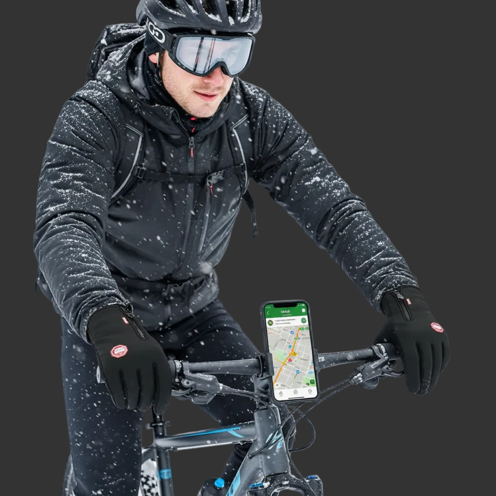 Men's Cycling Gloves Winter Touchscreen Warm Women Bicycle Gym Outdoor Driving Motorcycle Waterproof Thermal Non-Slip Gloves