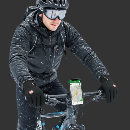 Men's Cycling Gloves Winter Touchscreen Warm Women Bicycle Gym Outdoor Driving Motorcycle Waterproof Thermal Non-Slip Gloves
