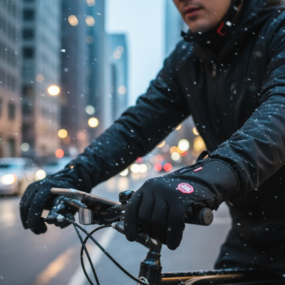 Men's Cycling Gloves Winter Touchscreen Warm Women Bicycle Gym Outdoor Driving Motorcycle Waterproof Thermal Non-Slip Gloves