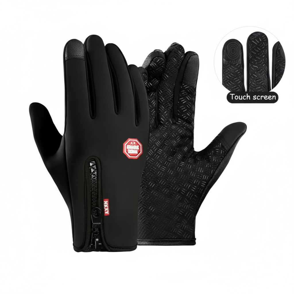 Men's Cycling Gloves Winter Touchscreen Warm Women Bicycle Gym Outdoor Driving Motorcycle Waterproof Thermal Non-Slip Gloves